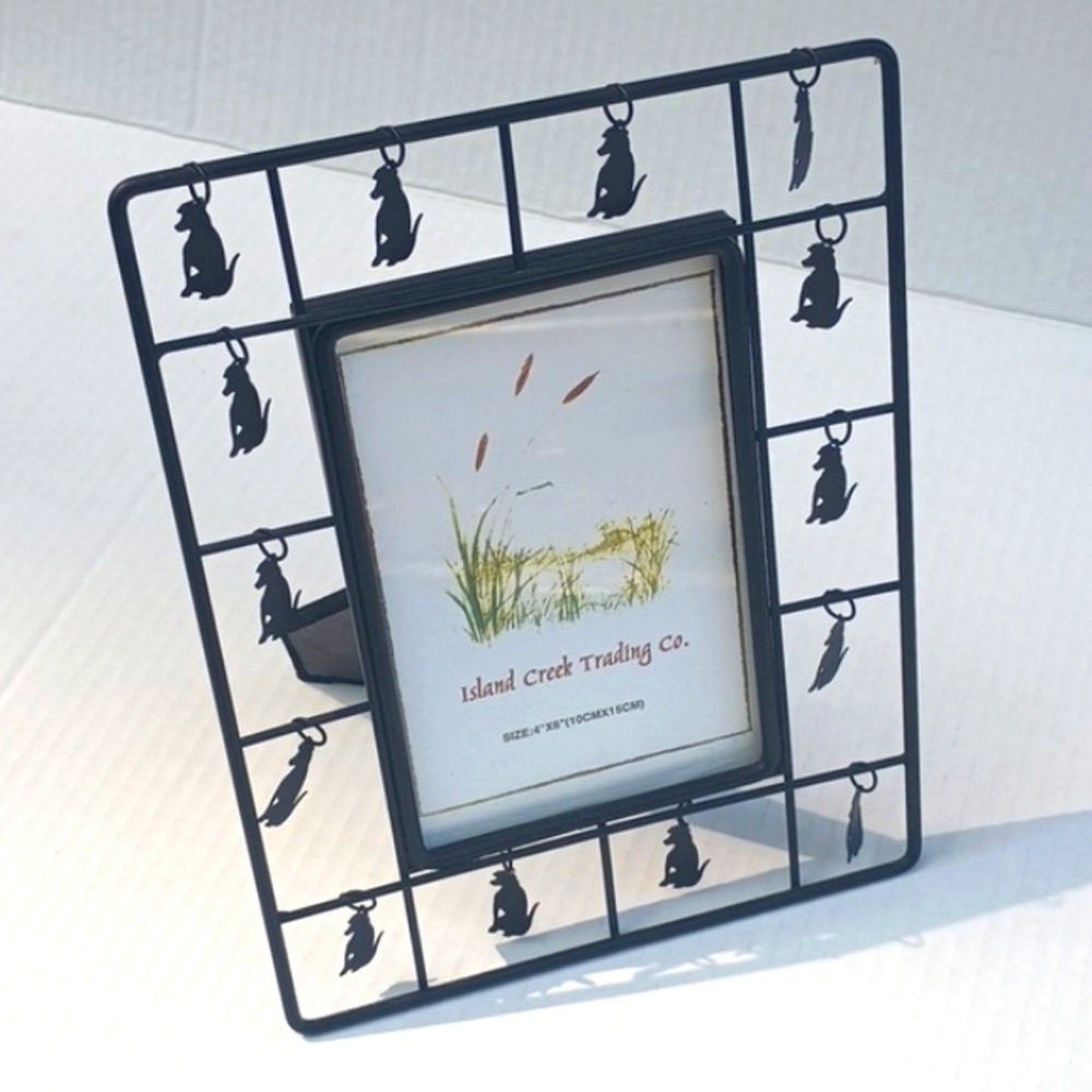 4x6 Picture Frame with Dangling Doggies
